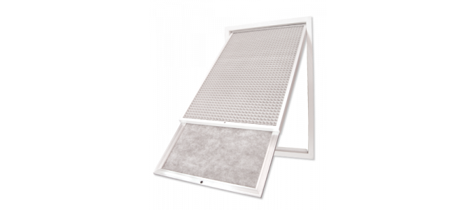 Hinged Eggcrate Grille With Filter 900 X 500 mm